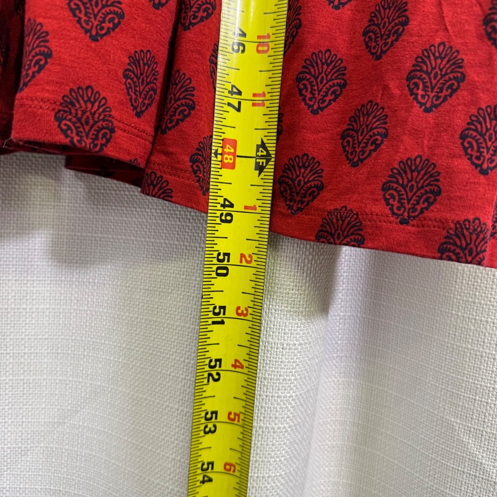NEW Boden Thea Jersey Midi Dress Womens 20-22R Block Print Long Sleeve Pocket - Picture 10 of 12